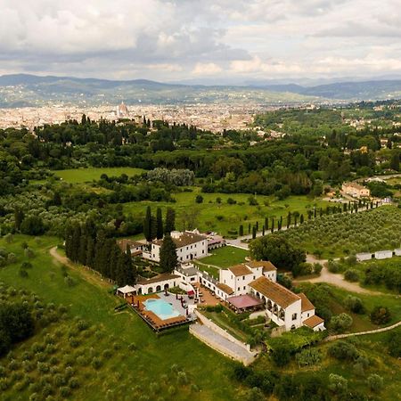 Villa Tolomei Hotel & Resort Флоренция Экстерьер фото Aerial view of the villa