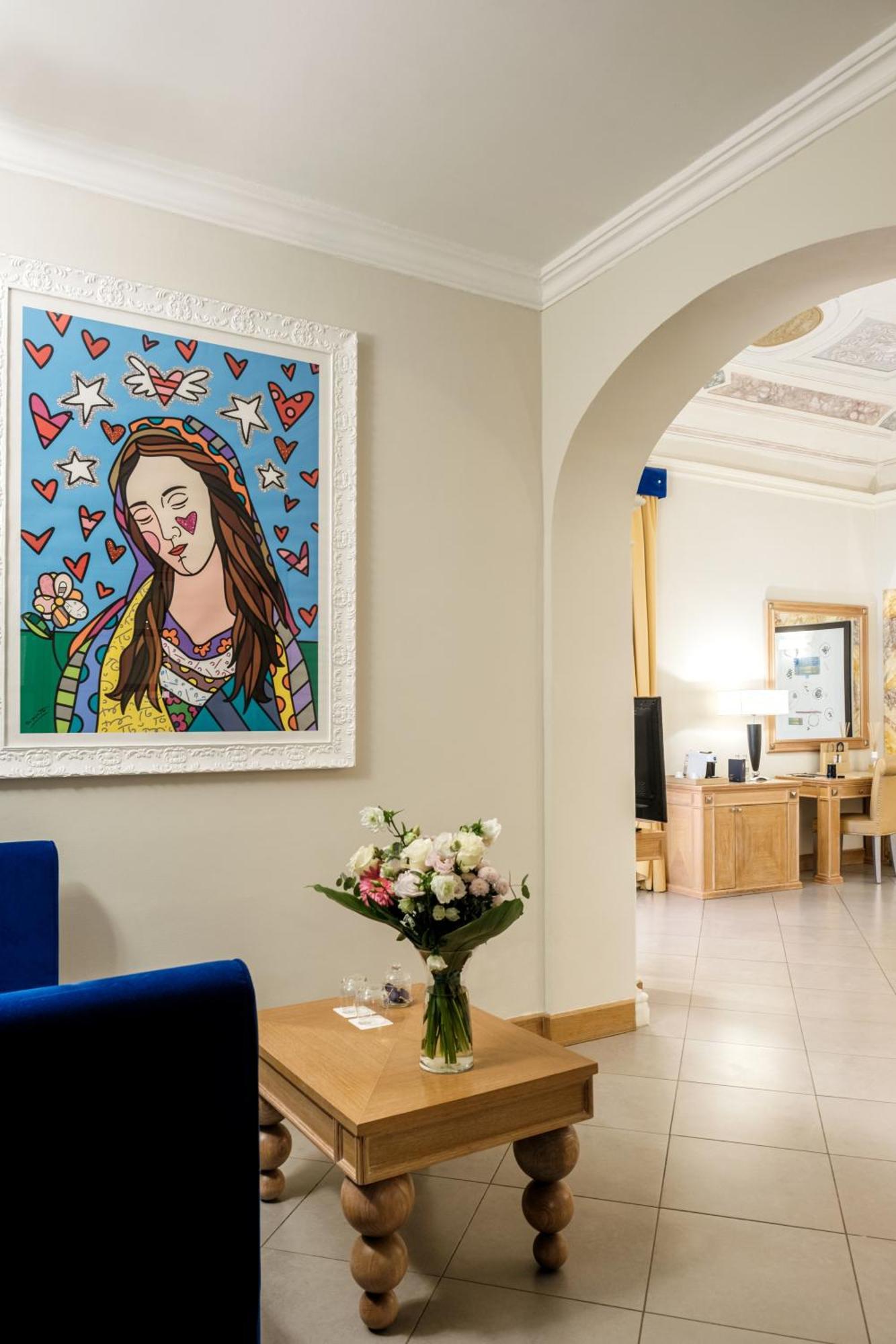 Villa Tolomei Hotel & Resort Флоренция Экстерьер фото A painting by the artist